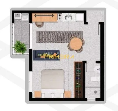 Studio 1 quarto à venda em São Francisco, Curitiba/PR, foto 2