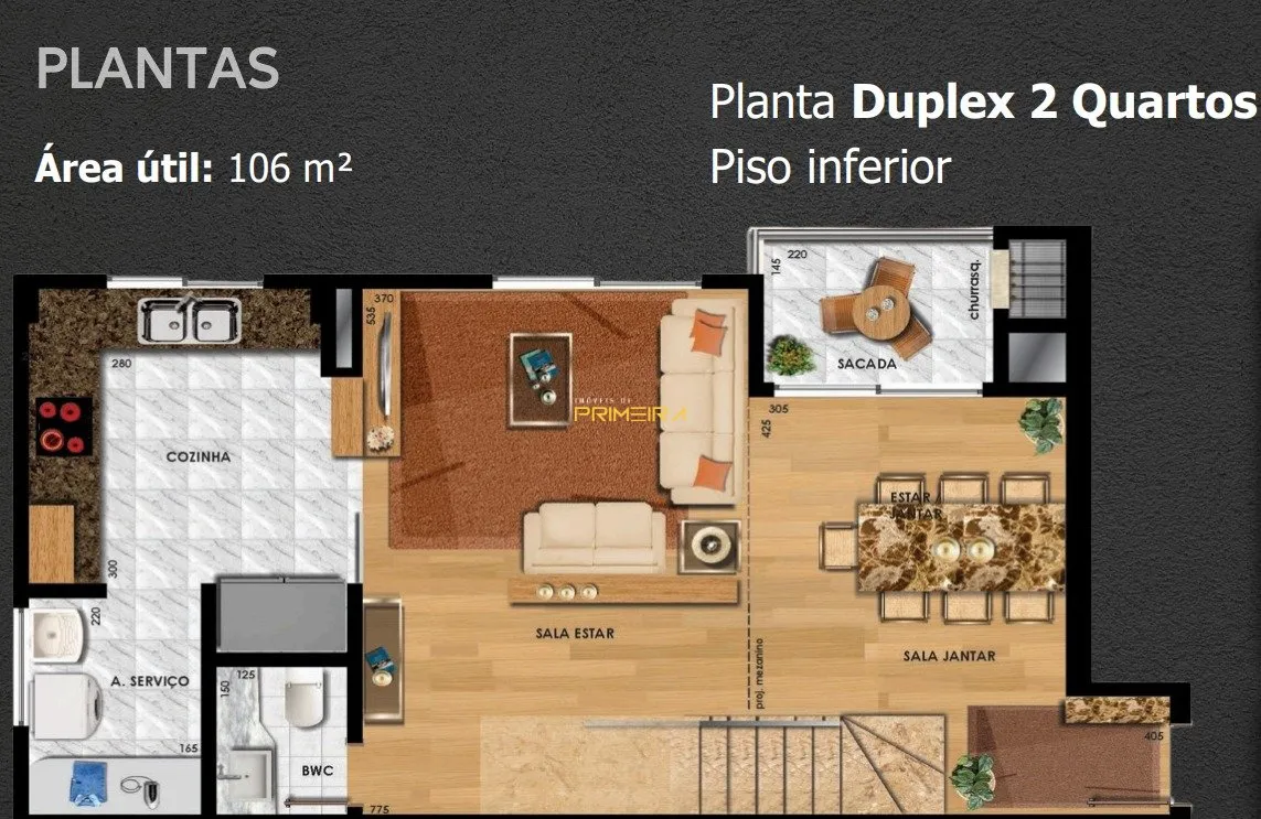 Duplex 2 quartos à venda em Água Verde, Curitiba/PR, foto 3