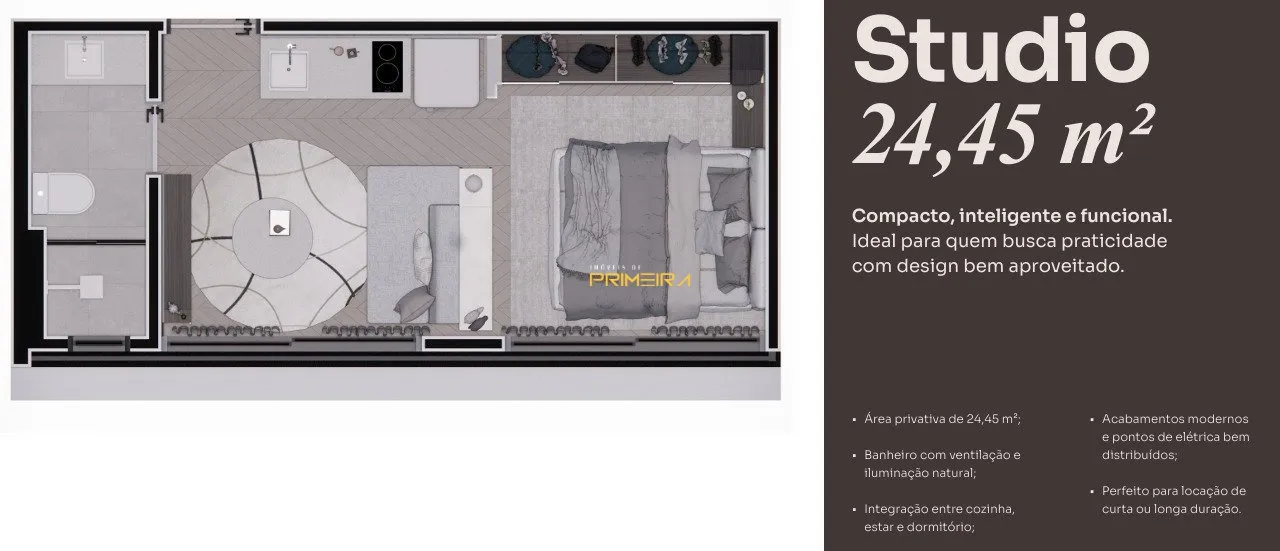 Studio 1 quarto à venda em Rebouças, Curitiba/PR, foto 24