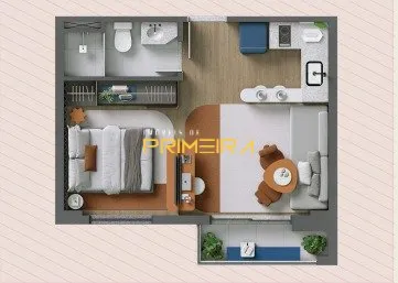 Apartamento 1 quarto à venda em Centro, Curitiba/PR, foto 3