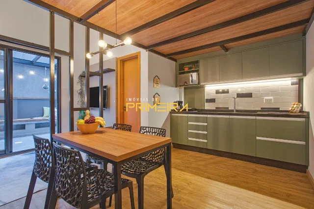 Studio na Casa Trajano de 34m² Mobiliado em São Francisco, Curitiba