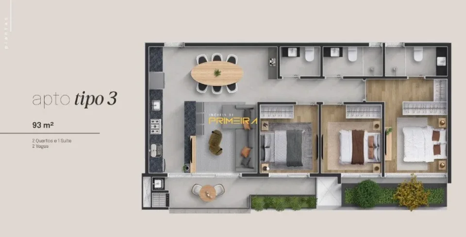 Apartamento 3 quartos à venda em Centro Cívico, Curitiba/PR, foto 3