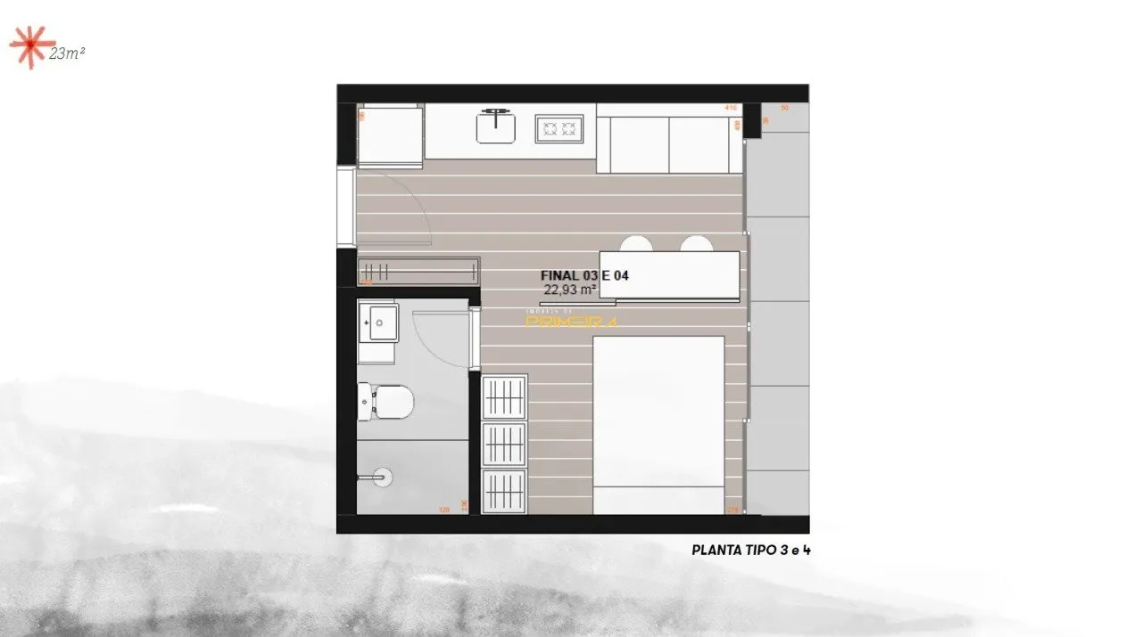 Studio 1 quarto à venda em Centro, Curitiba/PR, foto 6