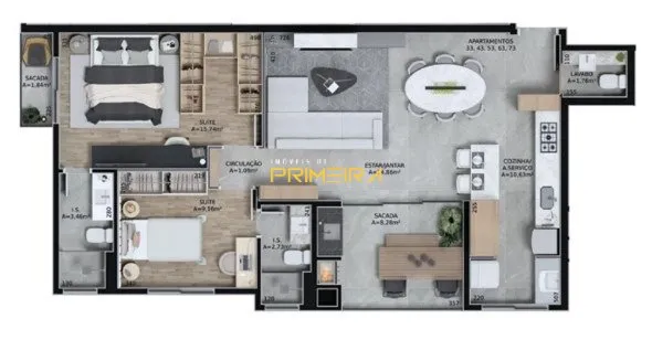 Apartamento 2 quartos à venda em Água Verde, Curitiba/PR, foto 2