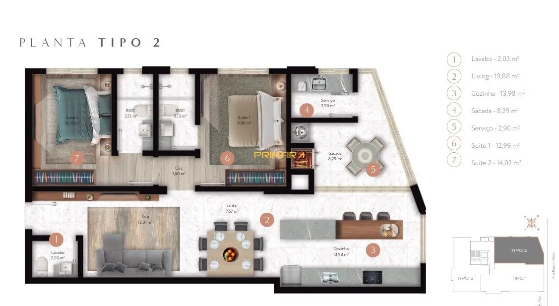 Apartamento 2 quartos à venda em Balneário Perequê, Porto Belo/SC, foto 6