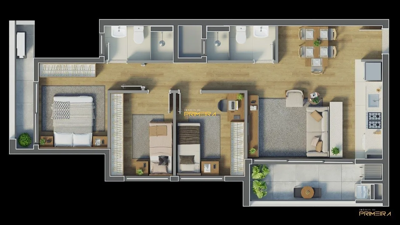 Apartamento 2 quartos à venda em Novo Mundo, Curitiba/PR, foto 3