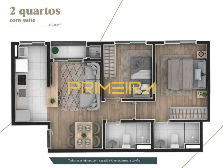 Apartamento 2 quartos à venda em Prado Velho, Curitiba/PR, foto 6