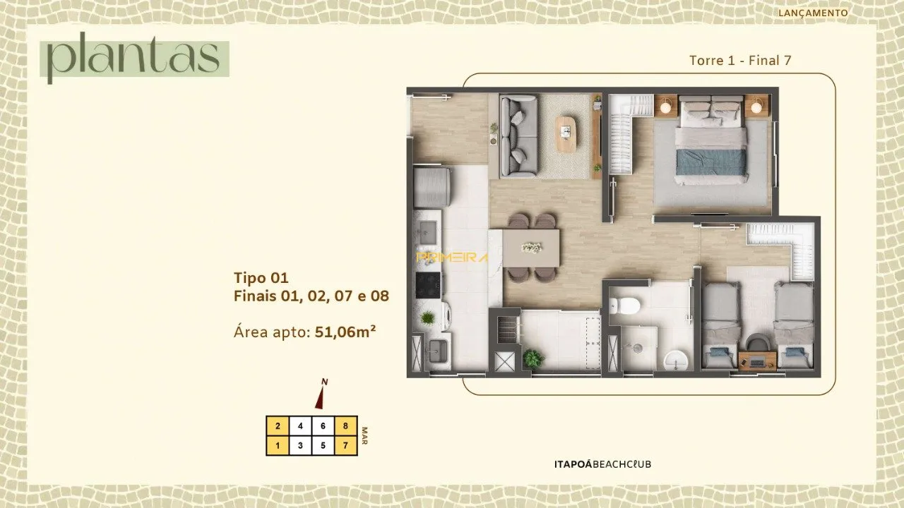 Apartamento 2 quartos à venda em Centro, Itapoá/SC, foto 2