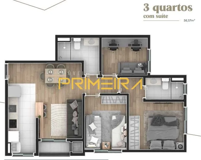 Apartamento 2 quartos à venda em Prado Velho, Curitiba/PR, foto 5