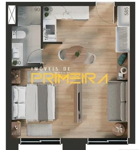 Studio 1 quarto à venda em Batel, Curitiba/PR, foto 13