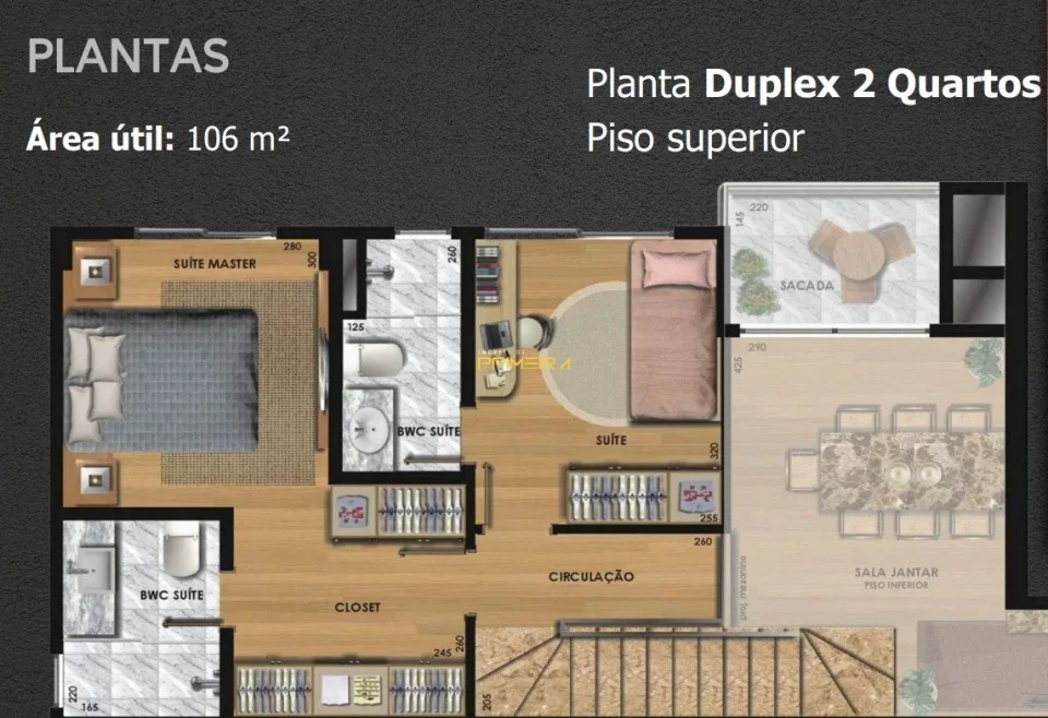 Duplex 2 quartos à venda em Água Verde, Curitiba/PR, foto 2