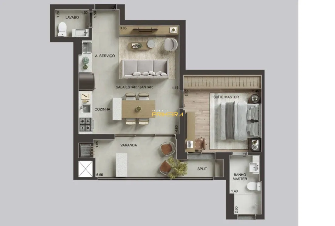 Apartamento 1 quarto à venda em Centro Cívico, Curitiba/PR, foto 11