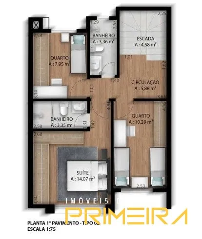 Casa em Condomínio 3 quartos à venda em Portão, Curitiba/PR, foto 9