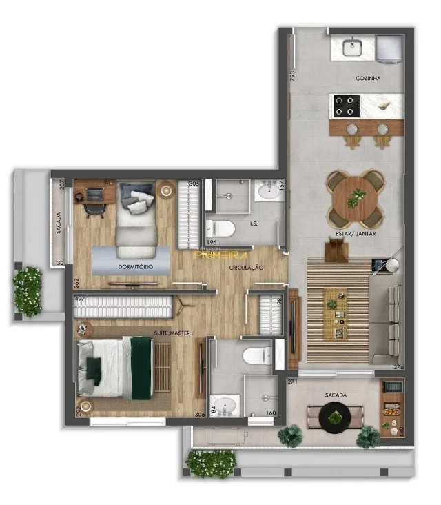 Revenda - Hall Design - Apartamento de 33m² em Centro Cívico, Curitiba