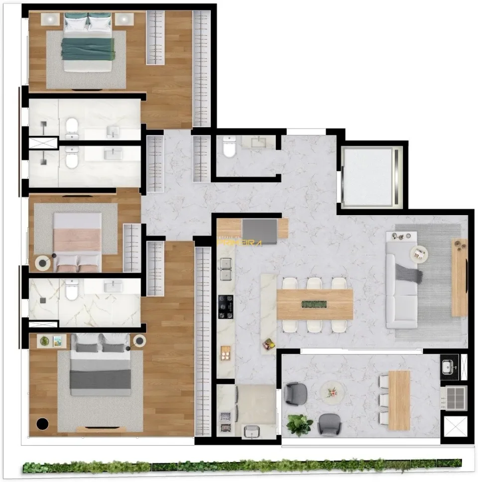 Apartamento 3 quartos à venda em Champagnat, Curitiba/PR, foto 2