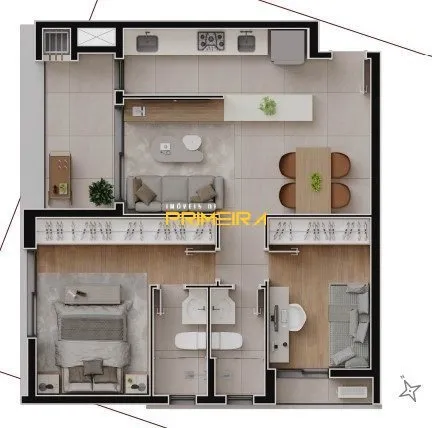 Apartamento 1 quarto à venda em Bacacheri, Curitiba/PR, foto 8