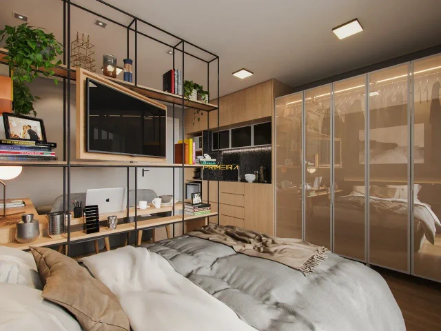 Studio de 24m² no Bacacheri em Bacacheri, Curitiba