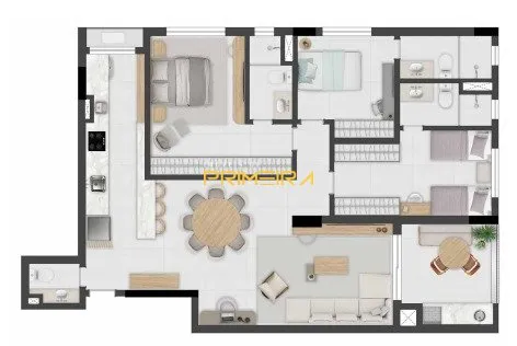 Apartamento 3 quartos à venda em Água Verde, Curitiba/PR, foto 3