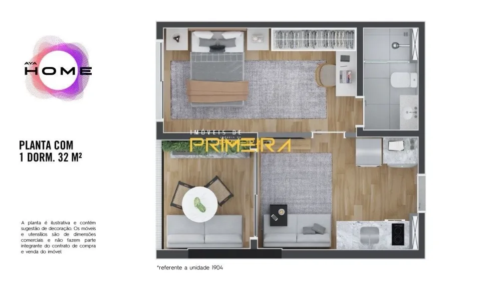 Apartamento 1 quarto à venda em Centro, Curitiba/PR, foto 3
