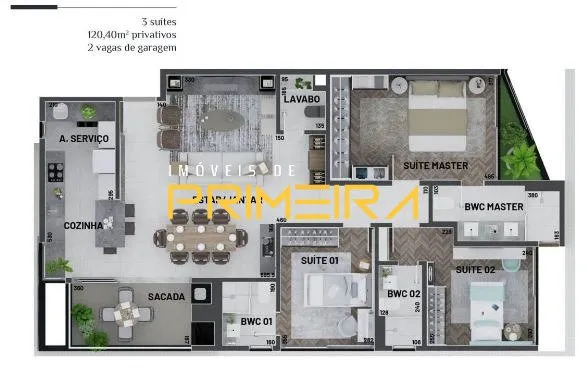 Apartamento 3 quartos à venda em Mercês, Curitiba/PR, foto 18