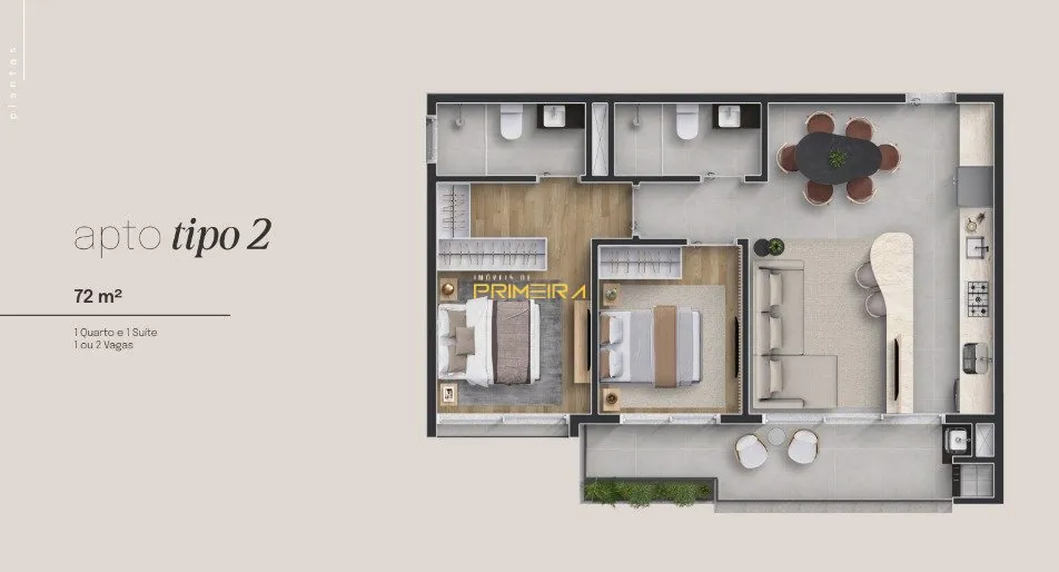 Apartamento 2 quartos à venda em Centro Cívico, Curitiba/PR, foto 3