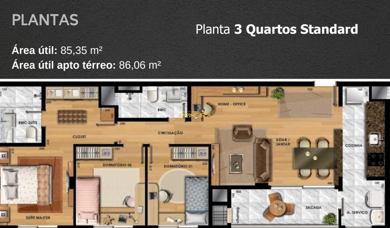 Apartamento 3 quartos à venda em Água Verde, Curitiba/PR, foto 7