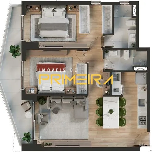Studio 1 quarto à venda em Batel, Curitiba/PR, foto 19