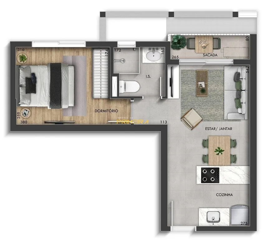 Apartamento 1 quarto à venda em Centro Cívico, Curitiba/PR, foto 2
