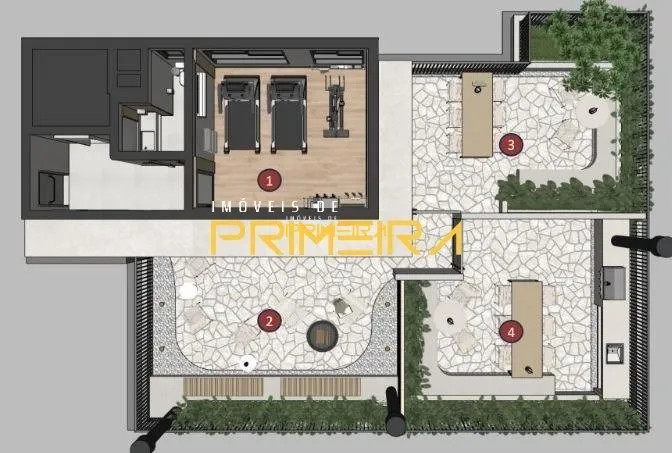 Apartamento 1 quarto à venda em Água Verde, Curitiba/PR, foto 4