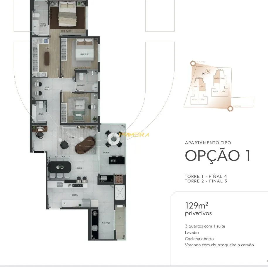 Apartamento 3 quartos à venda em Água Verde, Curitiba/PR, foto 13