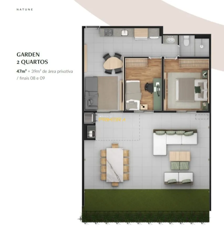 Garden / Diferenciados 2 quartos à venda em Cajuru, Curitiba/PR, foto 2