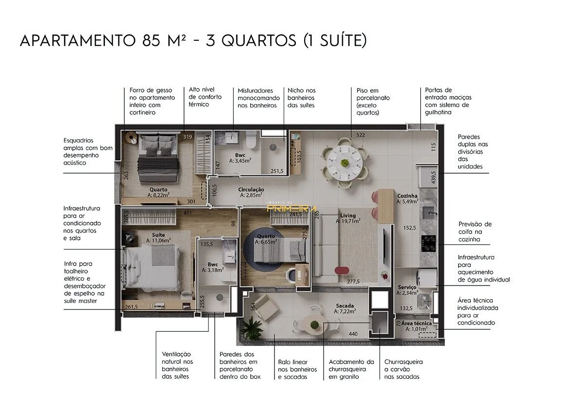 Apartamento 3 quartos à venda em Água Verde, Curitiba/PR, foto 4