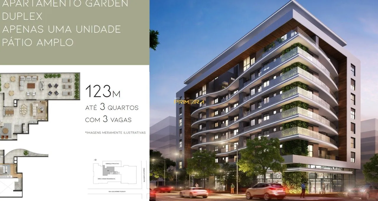 Garden / Diferenciados 3 quartos à venda em Água Verde, Curitiba/PR, foto 2