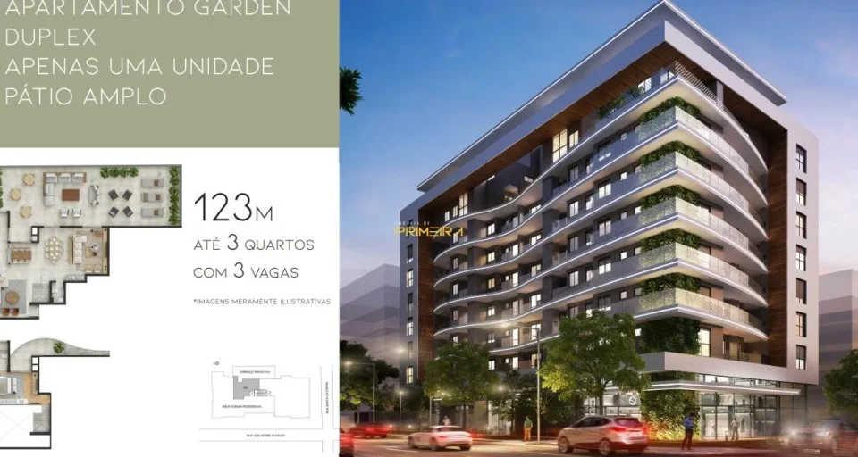 Garden / Diferenciados 3 quartos à venda em Água Verde, Curitiba/PR, foto 2