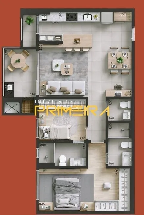 Apartamento 3 quartos à venda em Alto da Rua XV, Curitiba/PR, foto 4