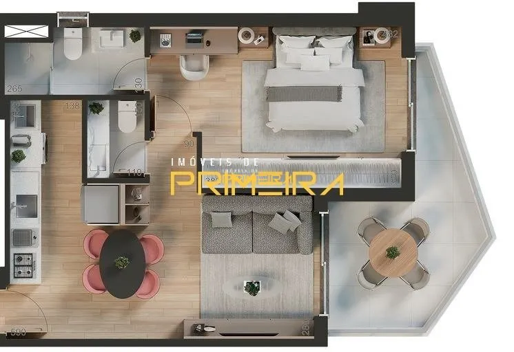 Studio 1 quarto à venda em Batel, Curitiba/PR, foto 12